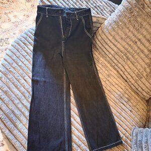 Cider Wide Leg Black w/white over-stitch M